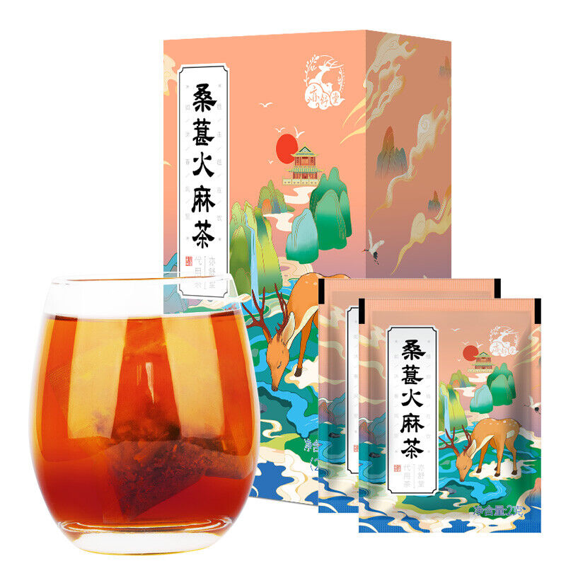 Natural Sangshen Huomaren Tea Healthy Berbal Tea亦舒堂 决明子葛根桑叶玉米须甘草草本茶益肠茶润通茶 桑葚火麻仁茶