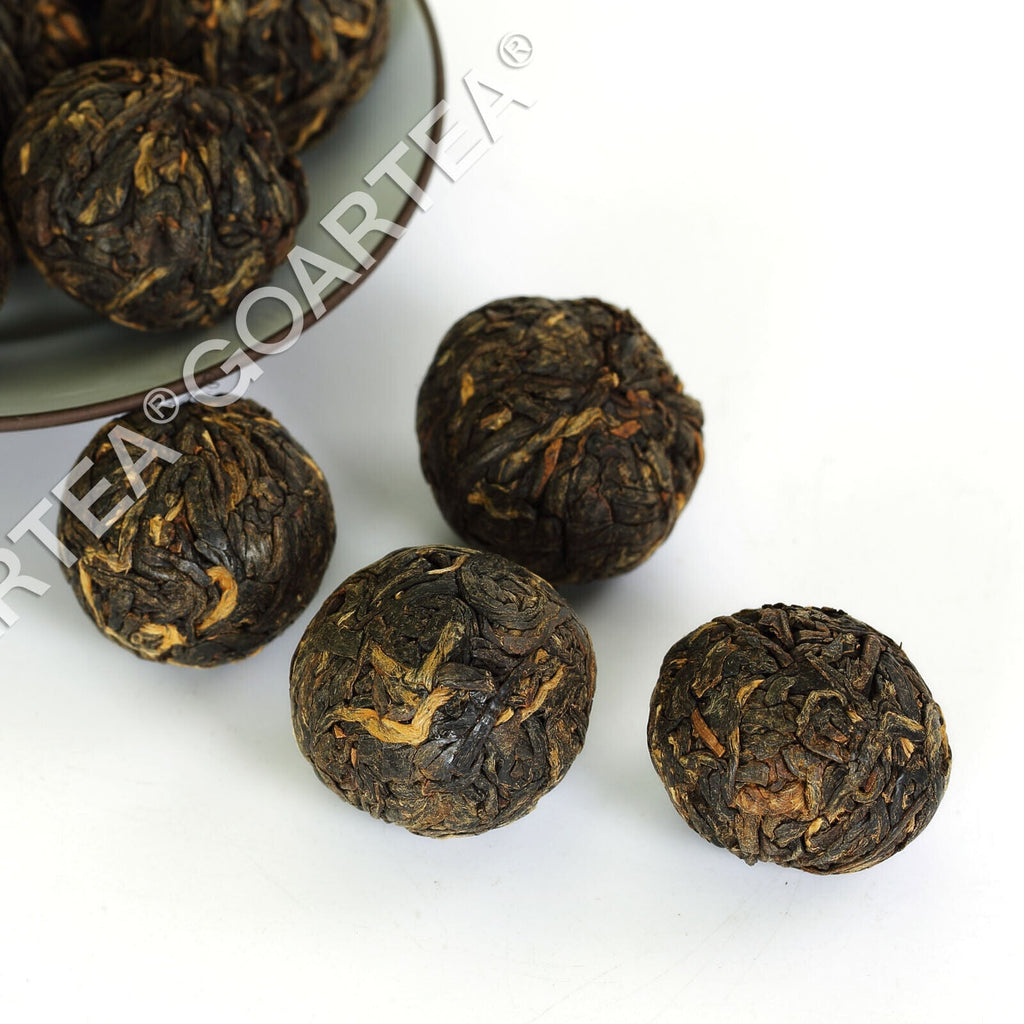 TeaHELLOYOUNG Supreme Yunnan Black Tea Dragon Pearl Fengqing Dian Hong Golden Buds