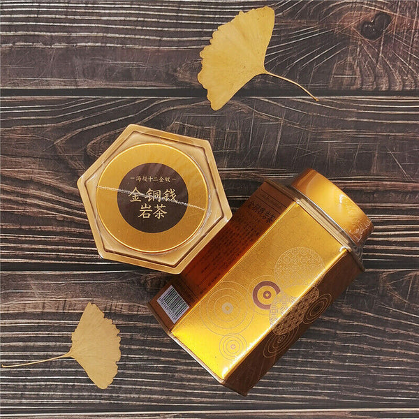 Tin Specialty Tea Golden Gopper Coin Fujian Wuyi Rock Tea Oolong Tea 100g