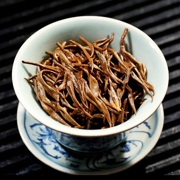 Fengqing Dian Hong Huang Jin Luo Golden Tea Yunnan Dianhong Black Tea 250g/can