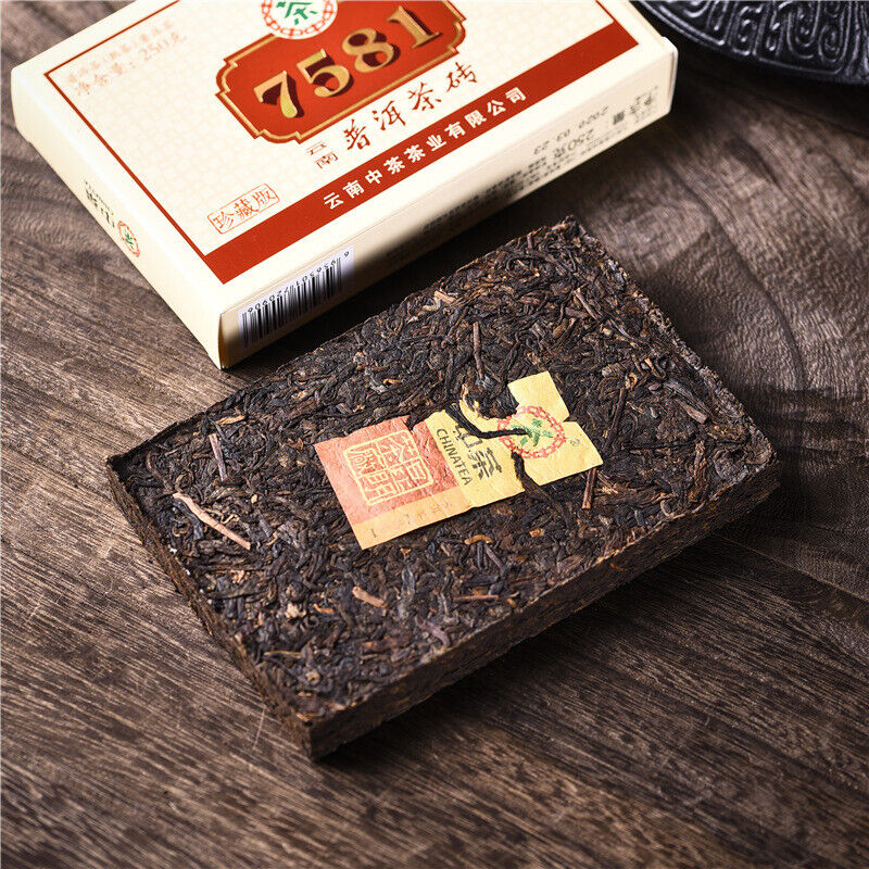 Brick Traditional Craft Tea Classic Cooked Puer Tea 7581 Ripe Puerh Tea 250g Main image