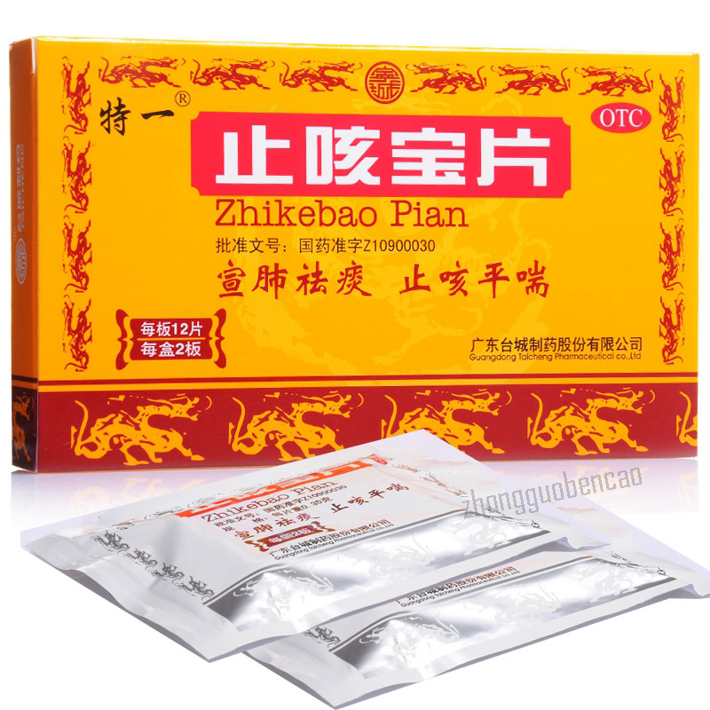 Teyi Zhikebao Pian 特一止咳宝片 Secondary image