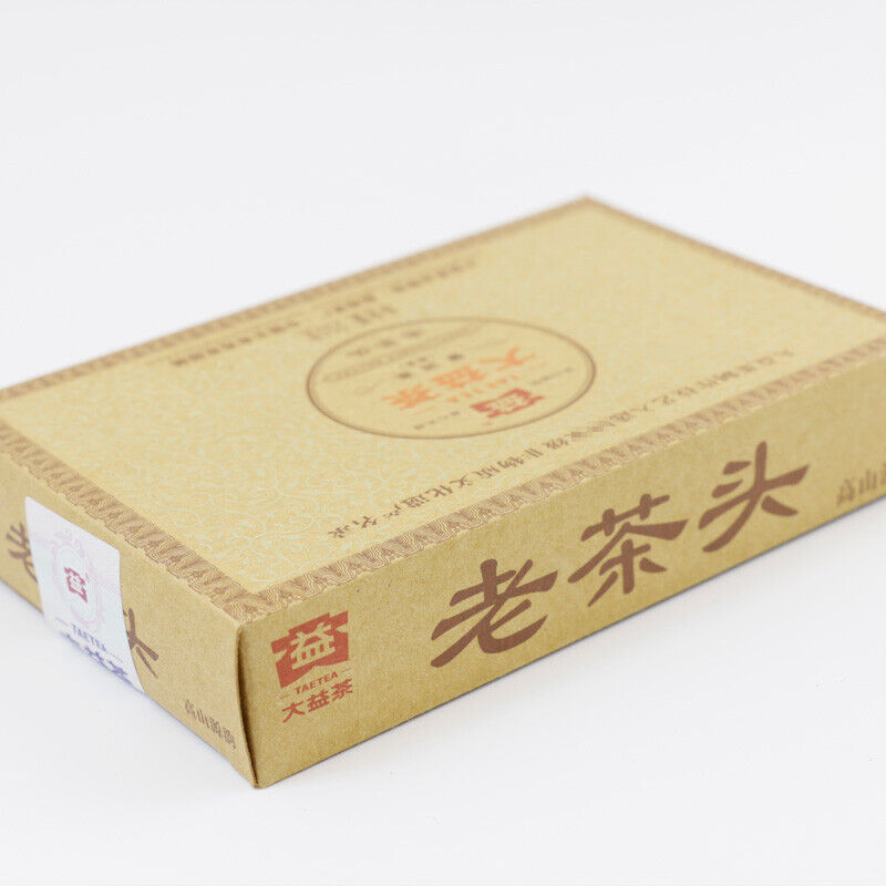 Lao Cha Tou Menghai Dayi Lao Cha Tou TeaPu-erh Ripe Puer Brick Ancient Tree 250g Secondary image