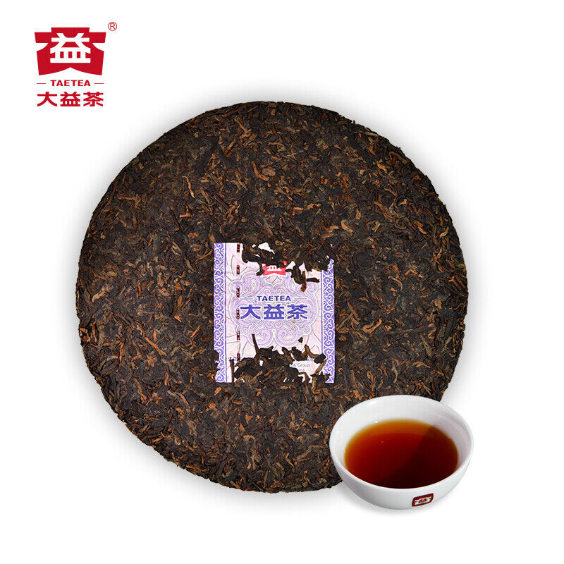 Dayi Pu'er Tea Cake TAETEA Ancient Tree Ripe Puer YU HUA NONG Menghai Tea 357g Secondary image