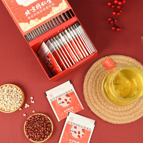 fuling qiangshi hongdou yimi Barley healthy herbal tea 北京同仁堂 茯苓芡实红豆薏米茶3g*40包/盒