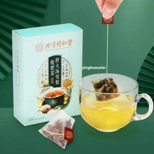 Beijing Tongrentang Pang Da Hai Xue Li Pi Pa Cha北京同仁堂胖大海雪梨枇杷茶养生咽喉茶 5g*24袋/盒 Main image