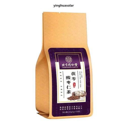 茯苓酸枣仁玫瑰大枣百合栀子桑葚大麦助眠安神失眠多梦 北京同仁堂Poria Jujube Seed Tea Promote Sleep insomnia 150g*2