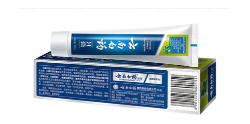 清口气减轻牙龈问题 保护牙齿养护牙龈 No fluorine雲南白藥【云南白药 牙膏90g/2管{留兰香型} Toothpaste Spearmint type】